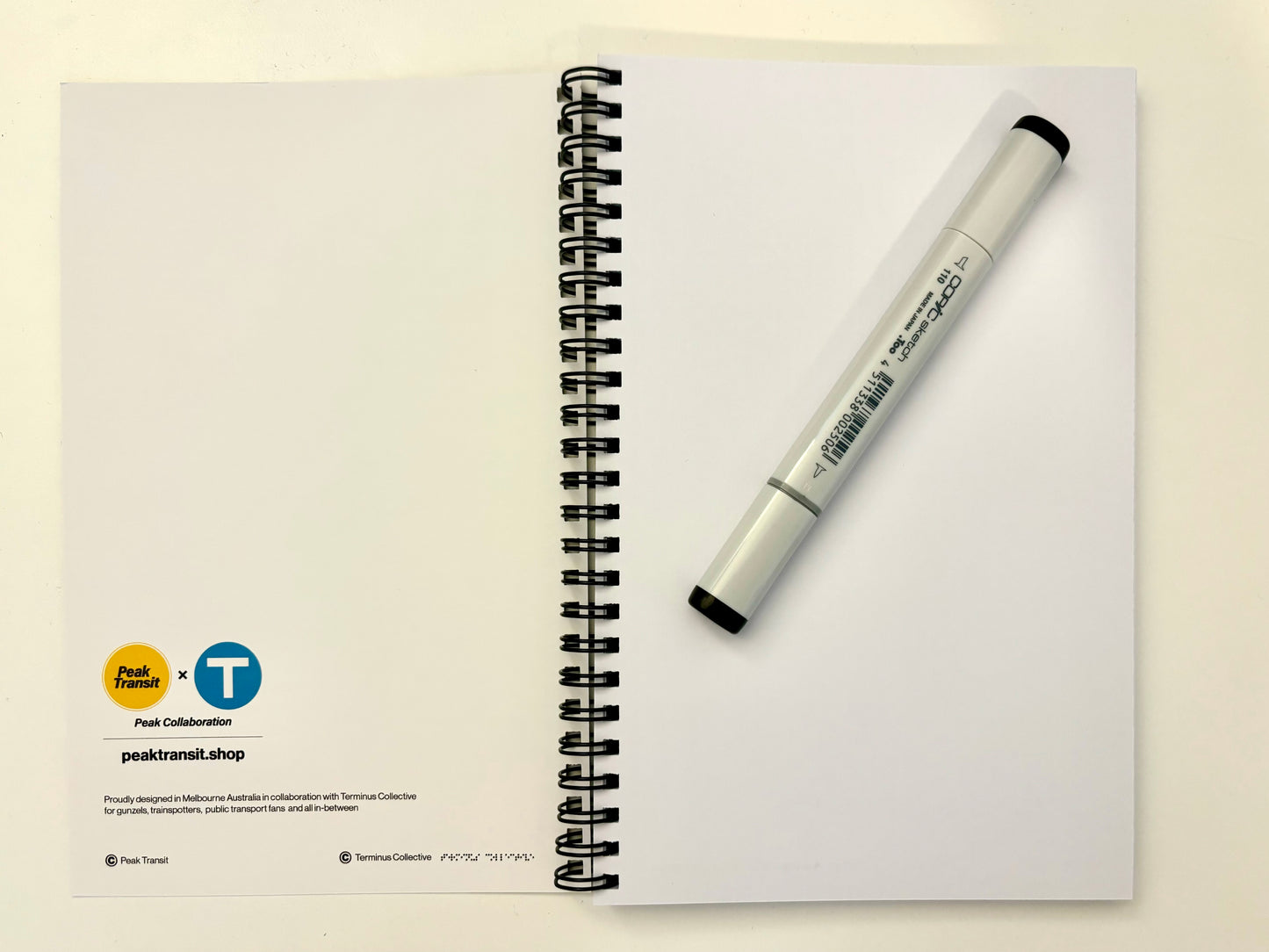 Melbourne Transit Notebook - Blank (LOW STOCK)