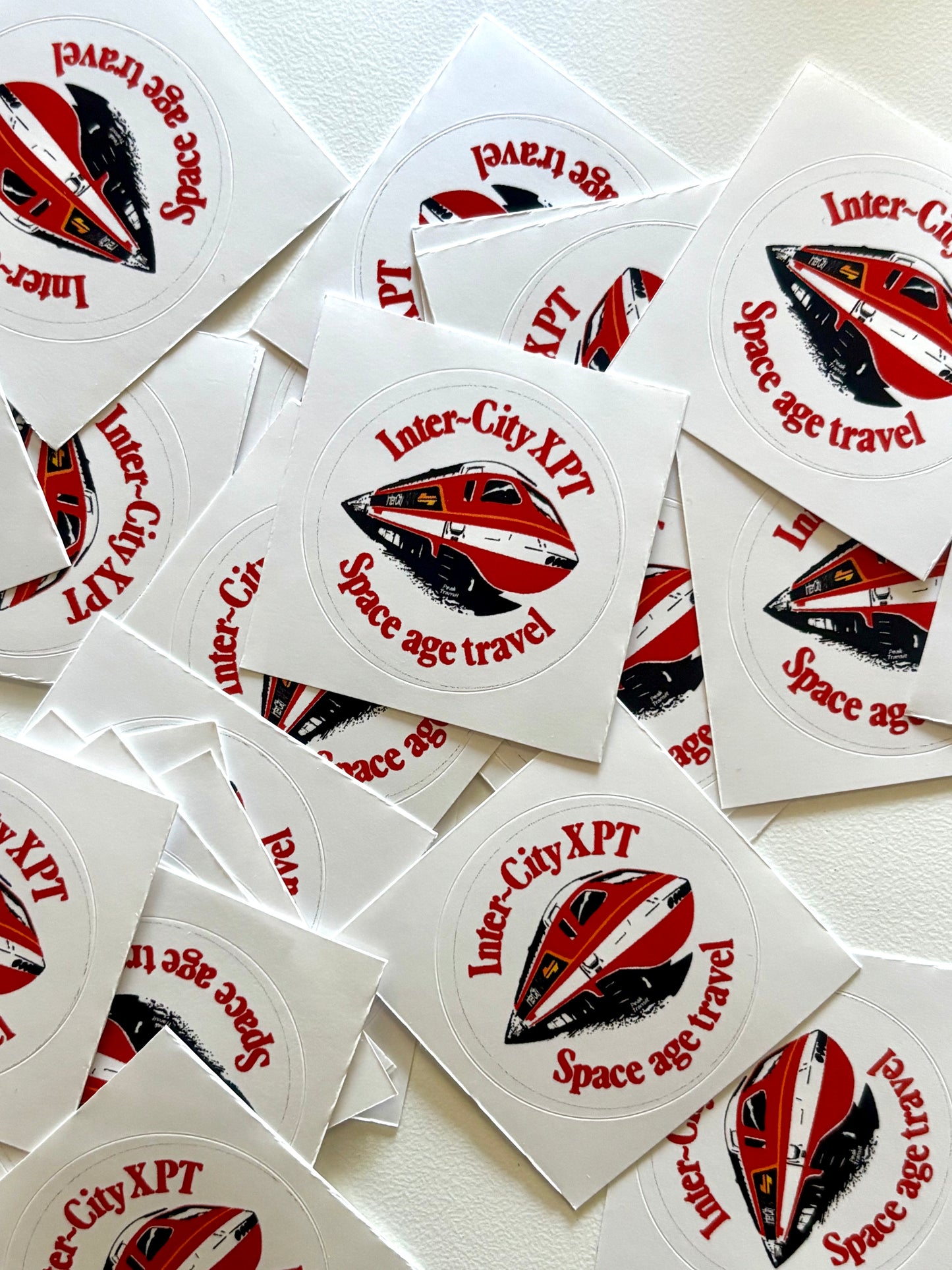NEW!! XPT Space Age Travel Sticker (1982) Mini Size