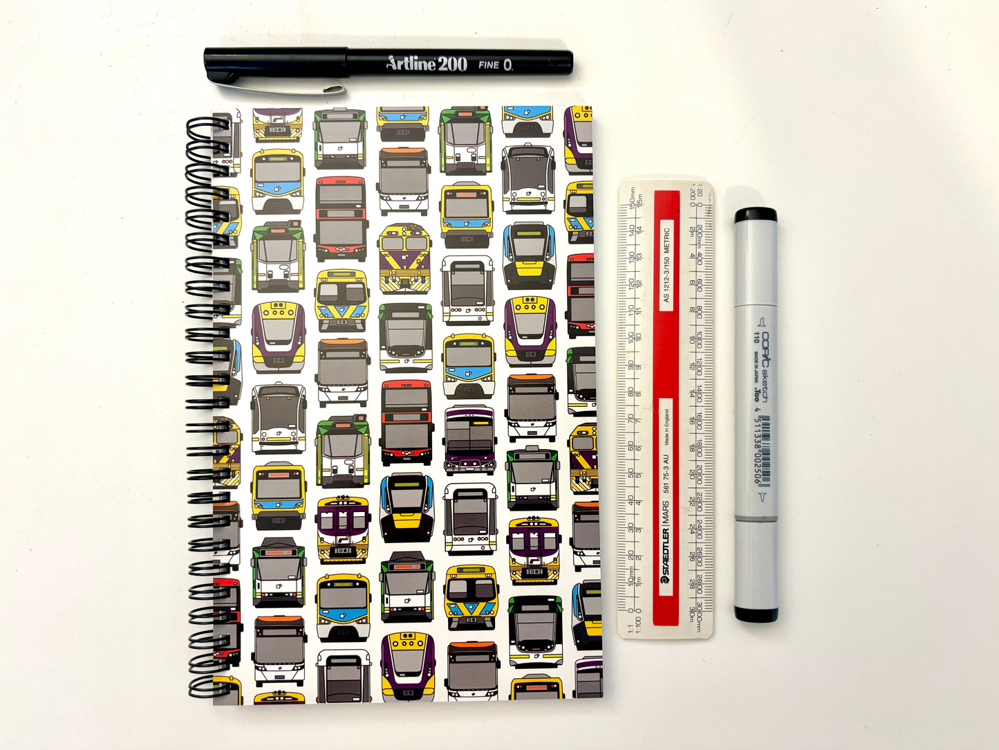 Melbourne Transit Notebook - Blank (LOW STOCK)