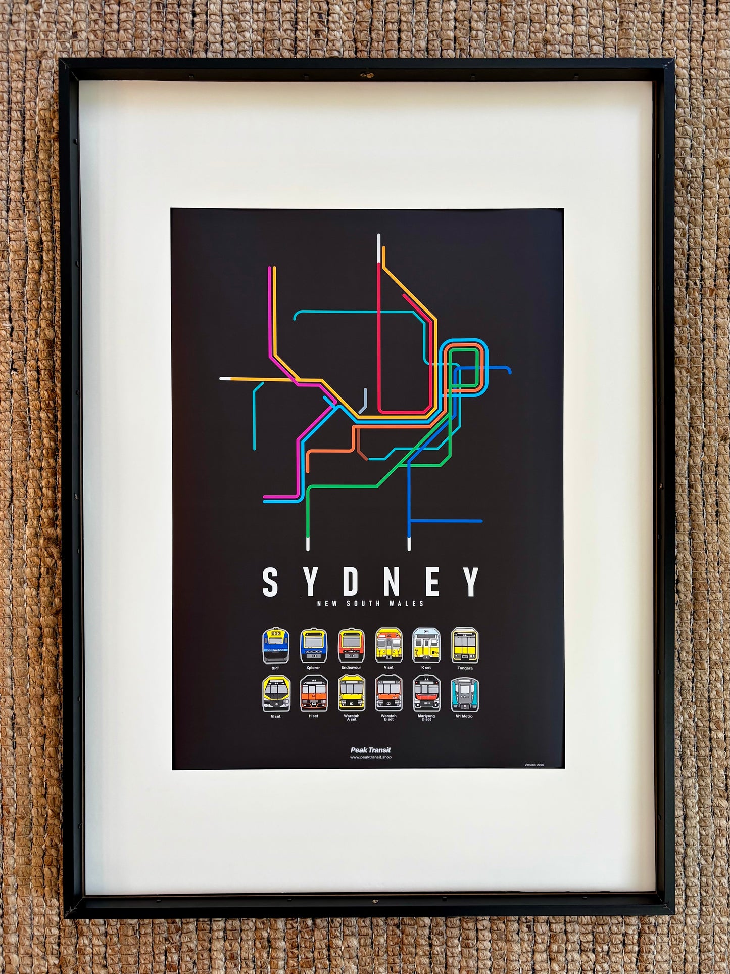 SYDNEY Peak Transit Poster (A2)