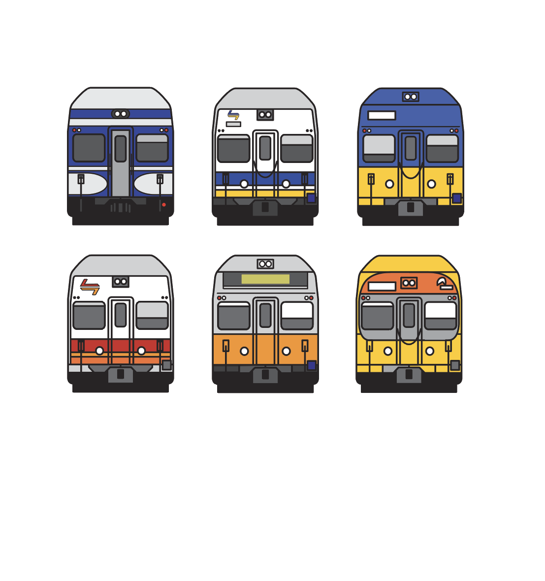 NEW!! SYD 56 Years of V set Trains - 1970-2026