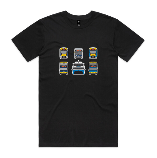 NEW!! NZ AKL Transit Lineup Tee (adult unisex)