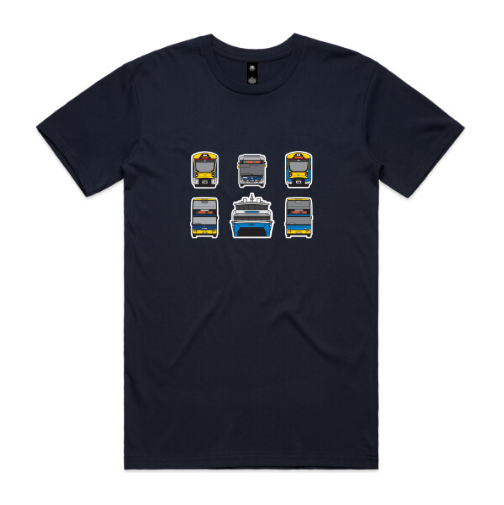 NEW!! NZ AKL Transit Lineup Tee (adult unisex)