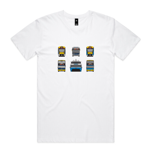 NEW!! NZ AKL Transit Lineup Tee (adult unisex)
