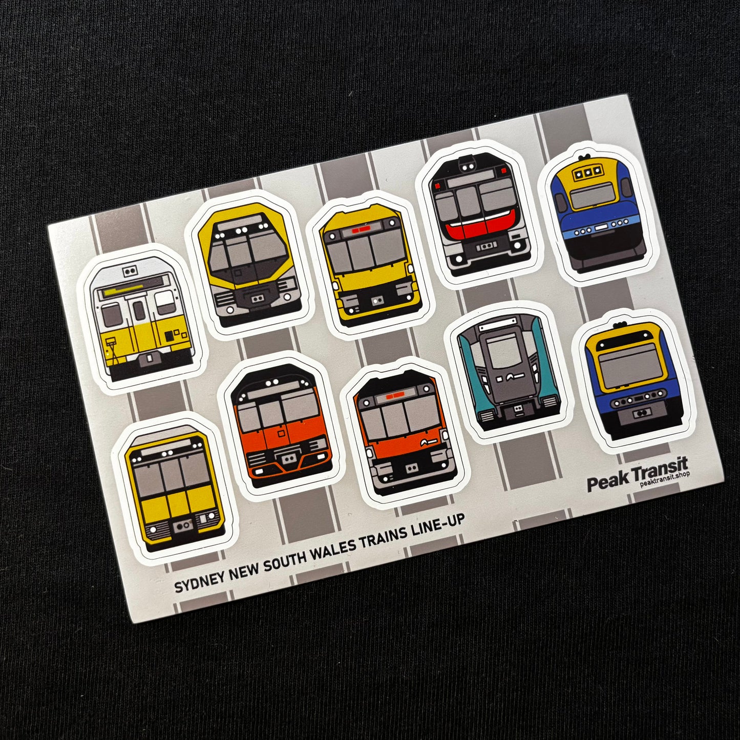 NEW!! NSW trains line-up magnet sheet