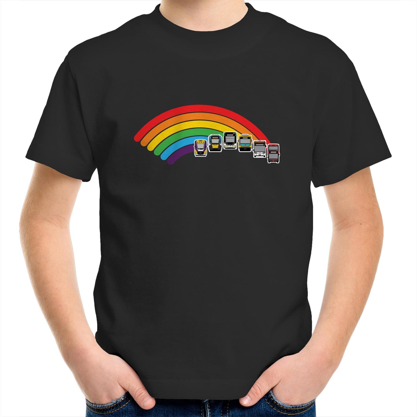 MEL Ride the Rainbow (kids and youth tee)
