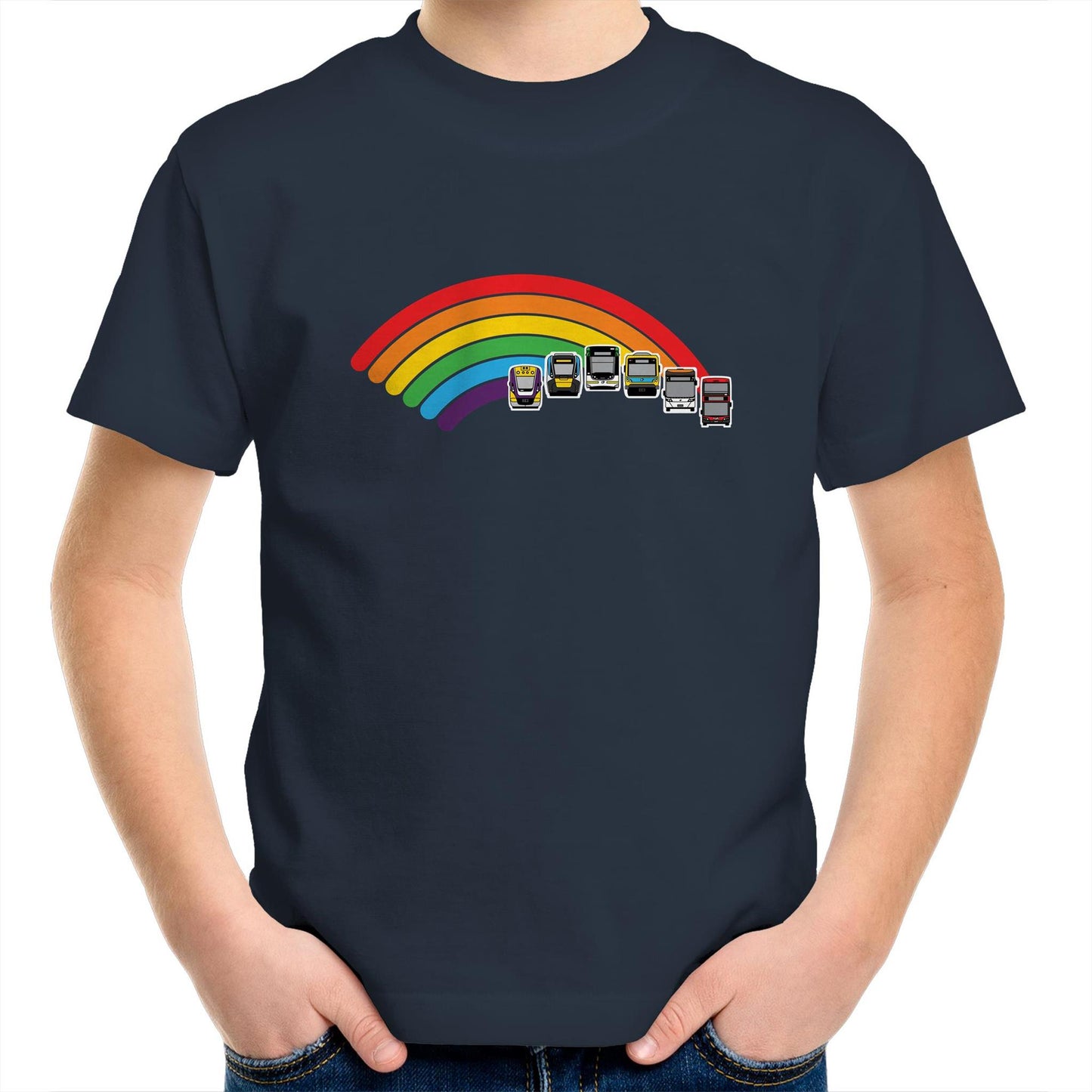 MEL Ride the Rainbow (kids and youth tee)