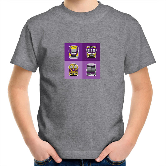 MEL Regional Train and Coach Tiles (kids and youth tee)