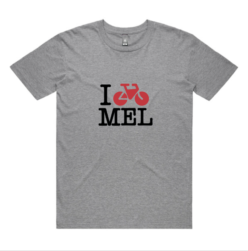 MEL I Bike Melbourne (RED) (adult unisex)
