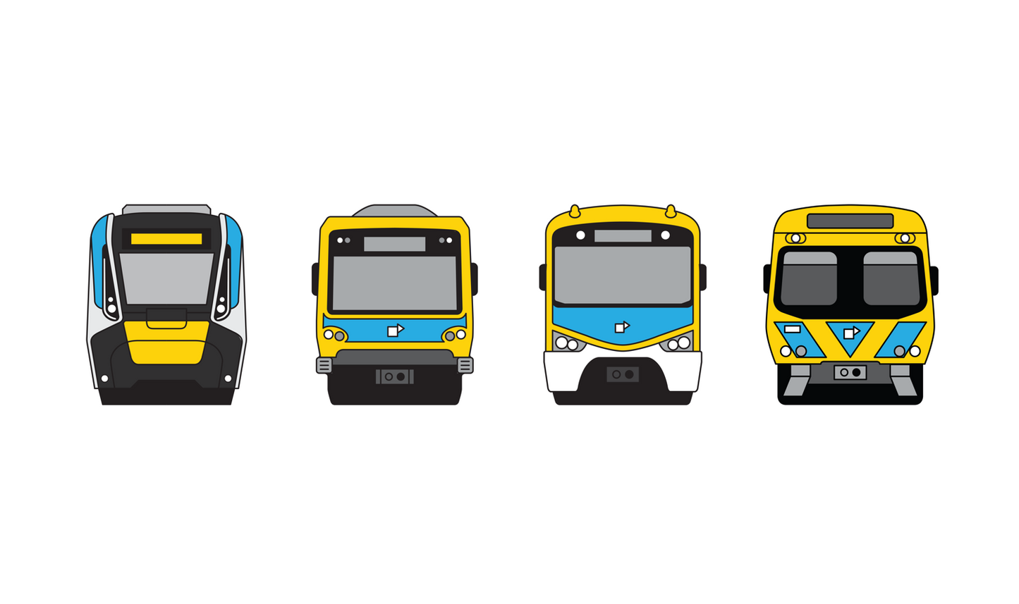 NEW!   MEL Metro Train Fleet (adult unisex)