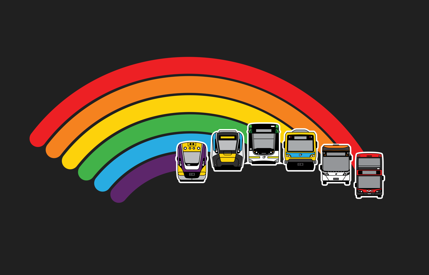 MEL Ride the Rainbow (kids and youth tee)