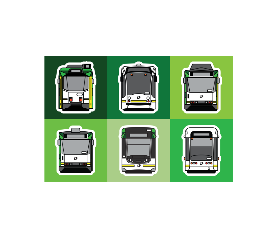 MEL Metro Tram Tiles (kids and youth tee)