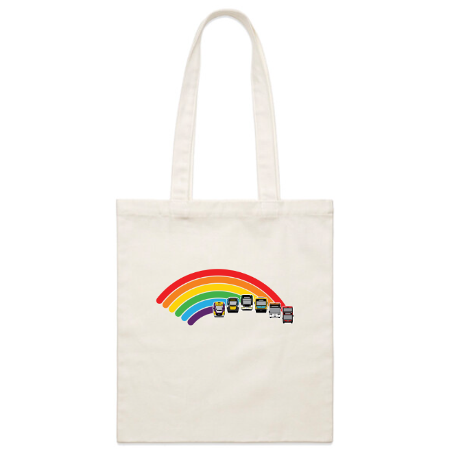 NEW!  MEL Ride the Rainbow Tote Bag