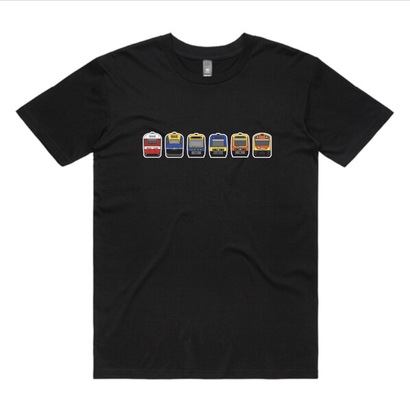 NEW!! NSW Regional Trains Lineup Adult Unisex Tee