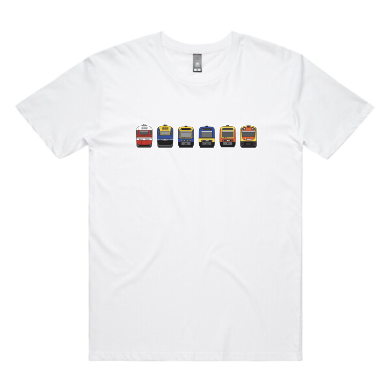 NEW!! NSW Regional Trains Lineup Adult Unisex Tee