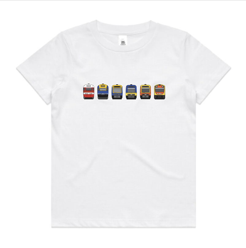 NEW!! NSW Regional Trains Lineup - Kids Youth Tee