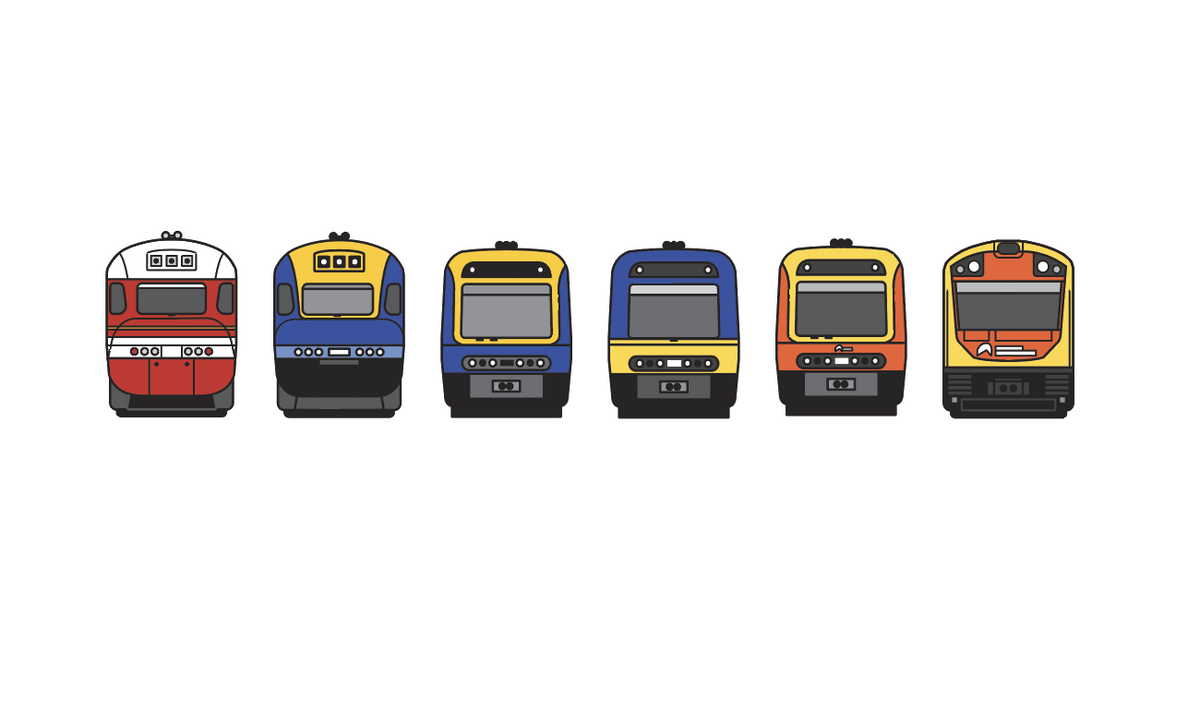NEW!! NSW Regional Trains Lineup - Kids Youth Tee