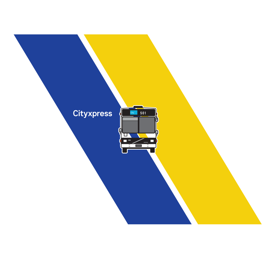 NEW!  SEQ Retro Cityxpress Bus Tote Bag