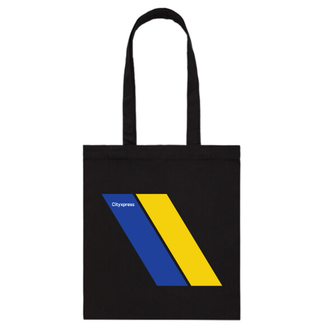 NEW!  SEQ Retro Cityxpress Stripes Tote Bag