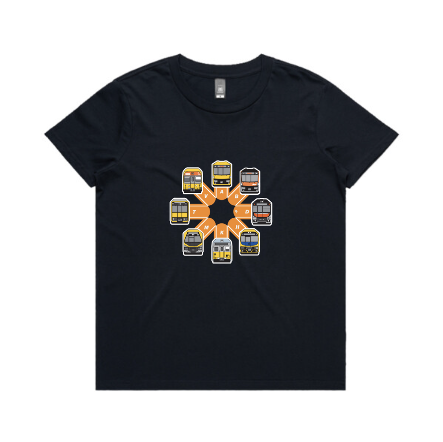 SYD Trains Circle Womens Tee