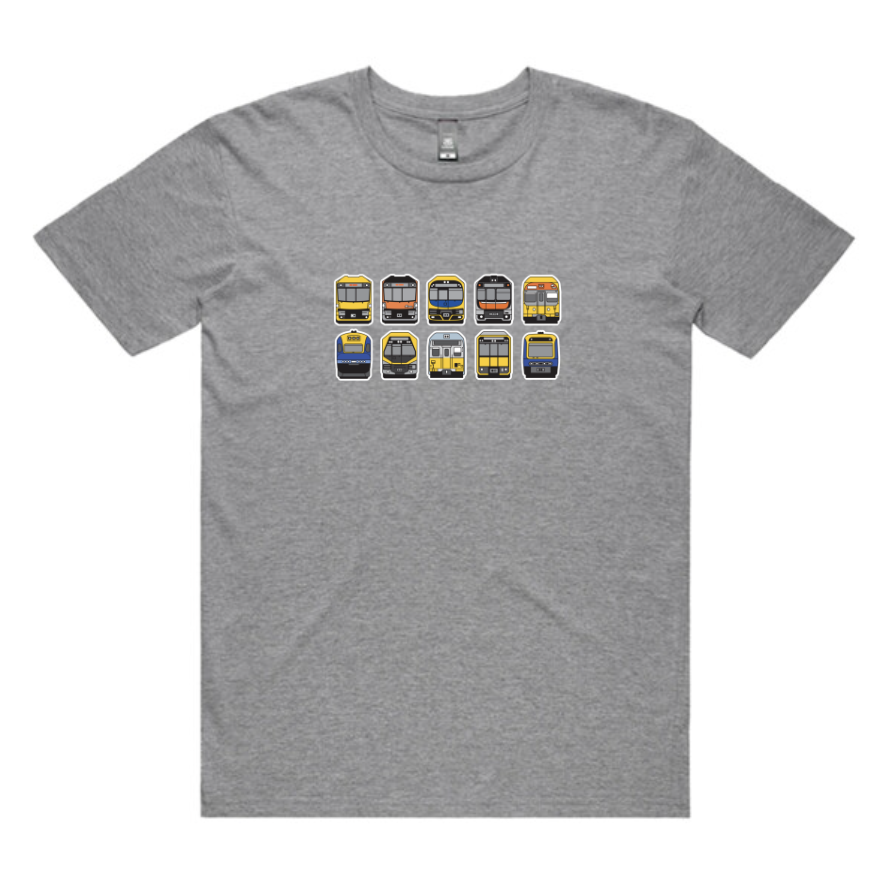SYD NSW Trains Lineup Adult Unisex Tee
