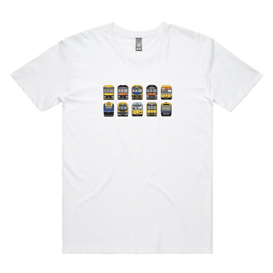 SYD NSW Trains Lineup Adult Unisex Tee